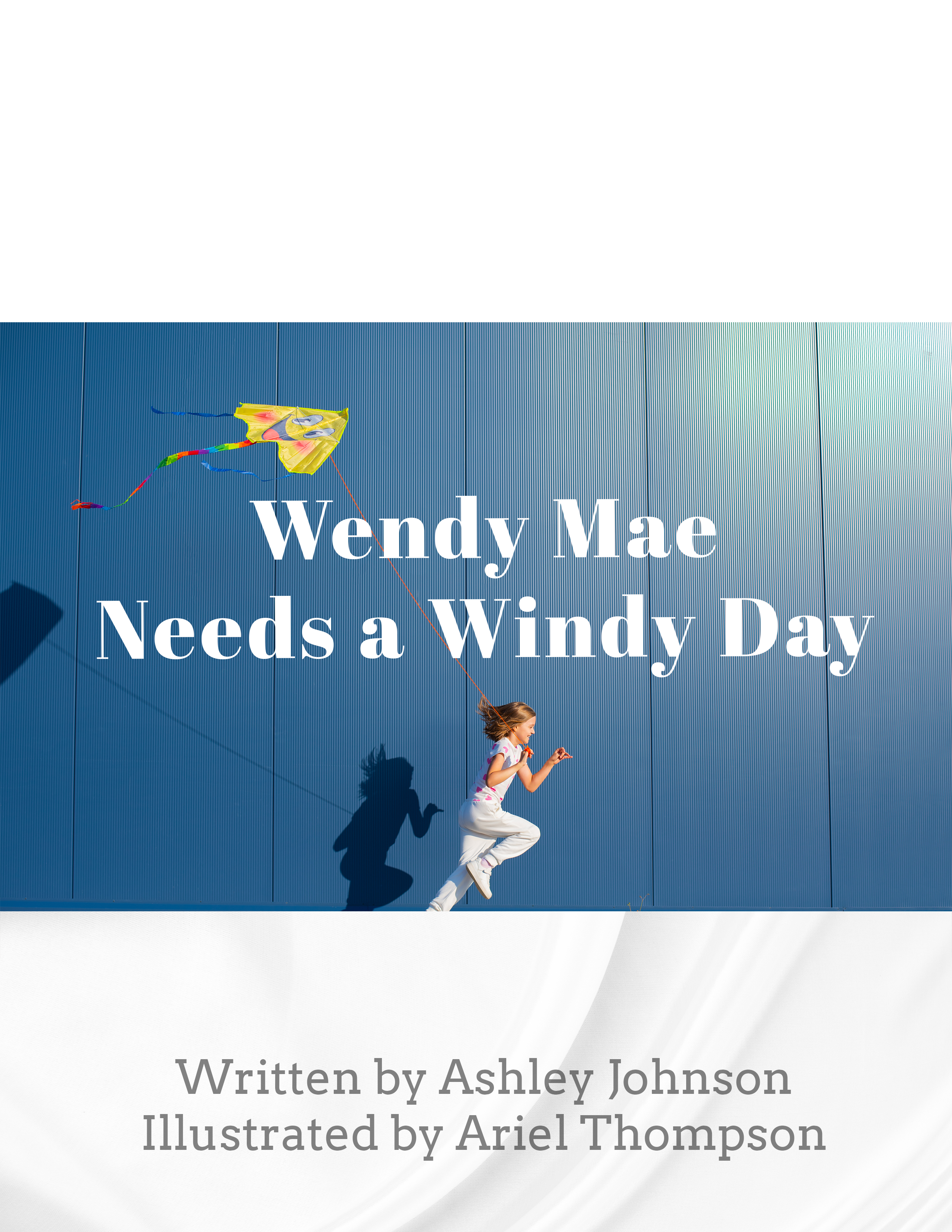 girl running with kite